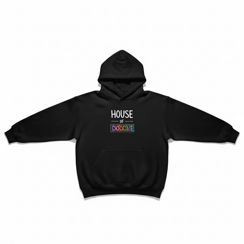 House Of Doodle Signature Black Hoodie