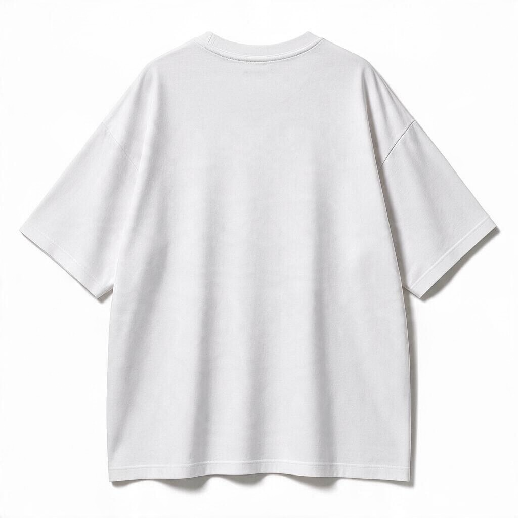 Pixel Art Embroidered Rose Oversized Unisex T-Shirt